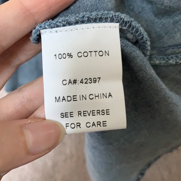 Pink Martini Denim dress distressed look - Picture 9 of 9